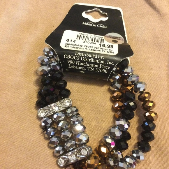 Sapphire stretch bracelet - Picture 2 of 2